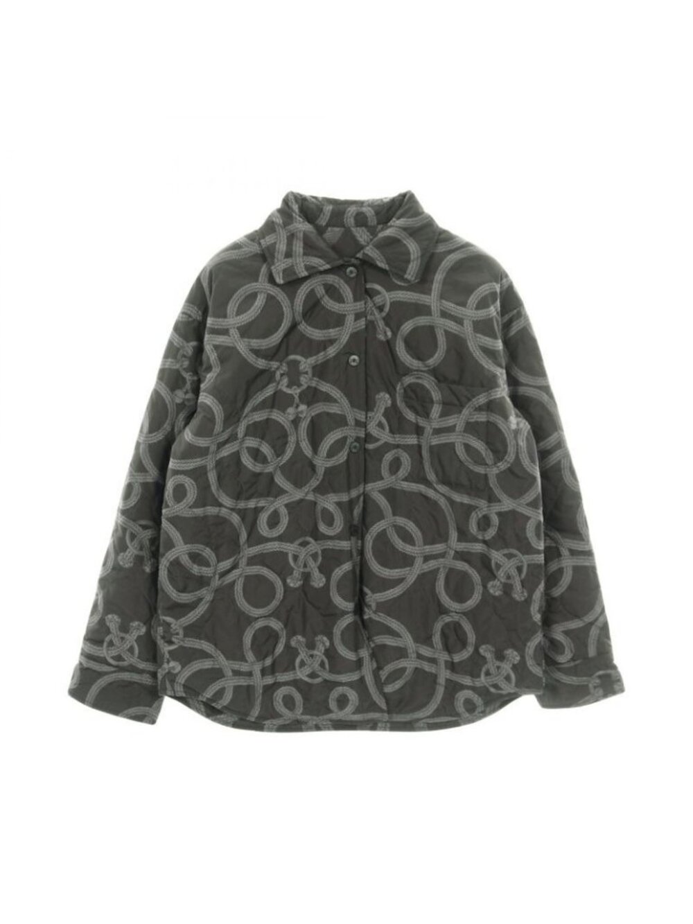 Hermes Serie Button Shirt Grey Other Overshirt